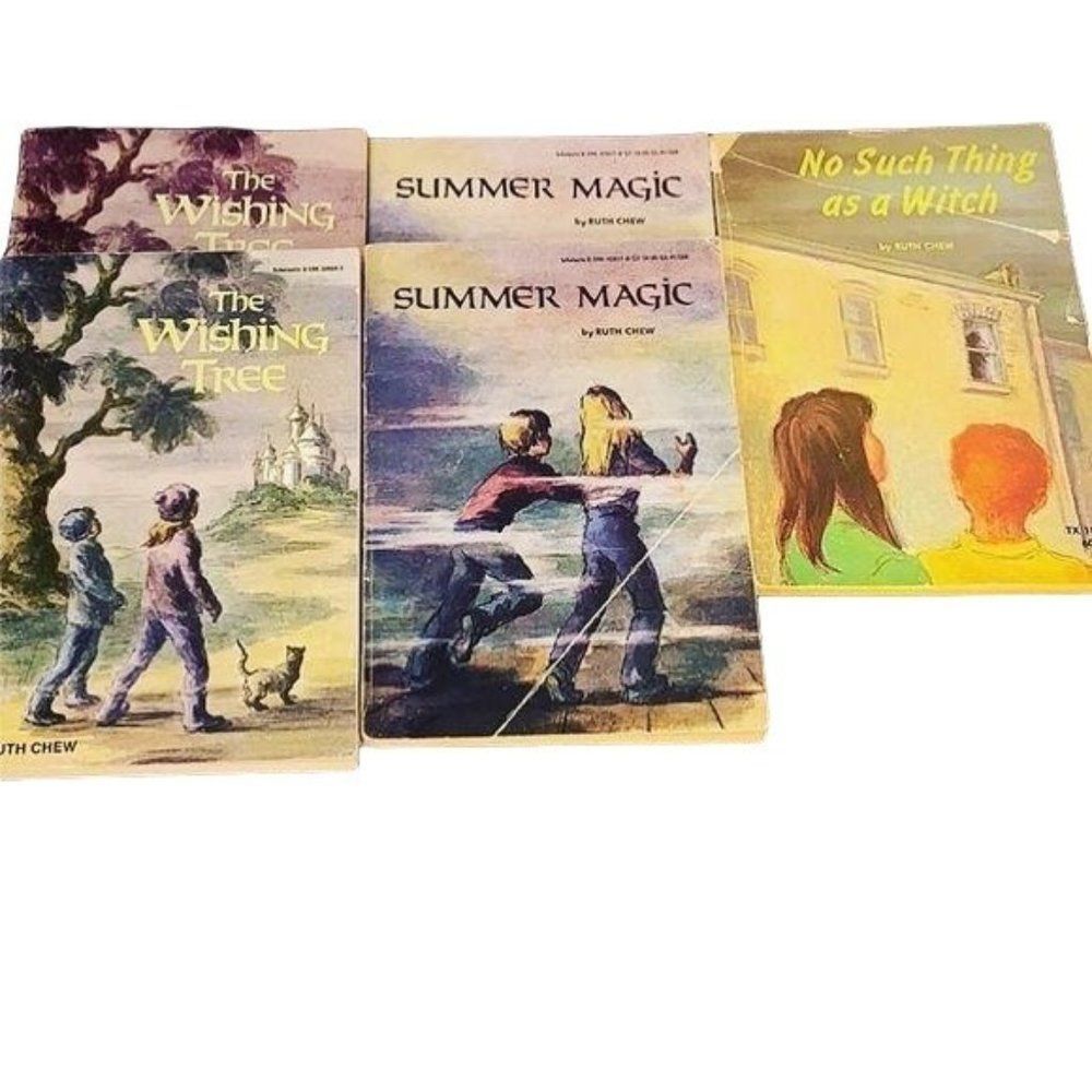 Ruth Crew Scholastic Book Lot 1970/80s Wishing Tree Summer Magic No Such thing